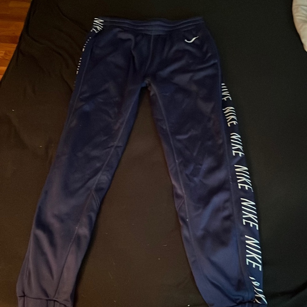Navy blue Nike joggers